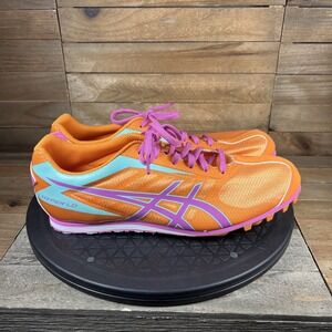 Asics Womens Sz 10 Hyper LD Track Shoes Orange Running Lace Up Sneakers